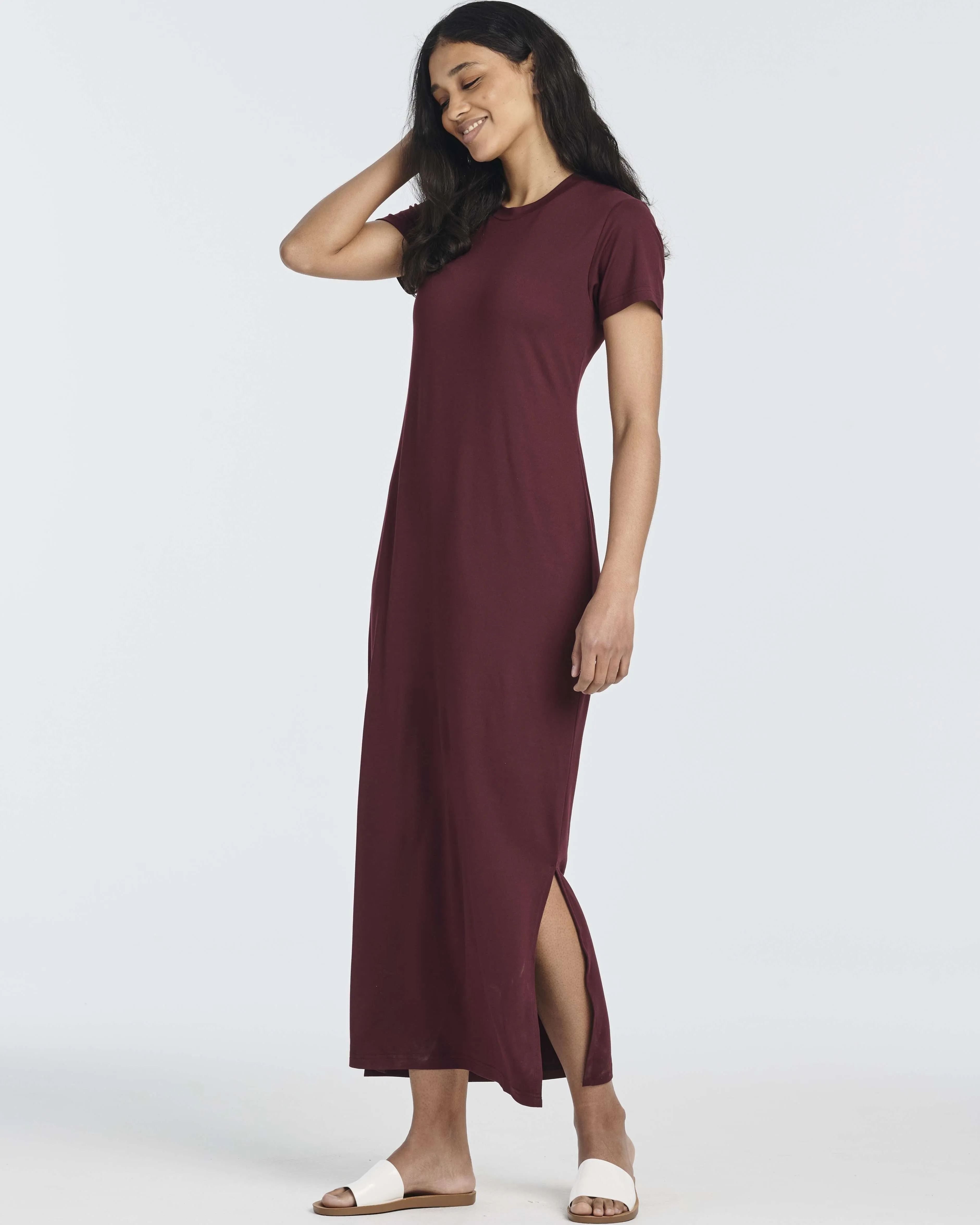 3 Pack: Women’s Casual Short Sleeve Maxi T-Shirt Dress (Available In Plus Size)