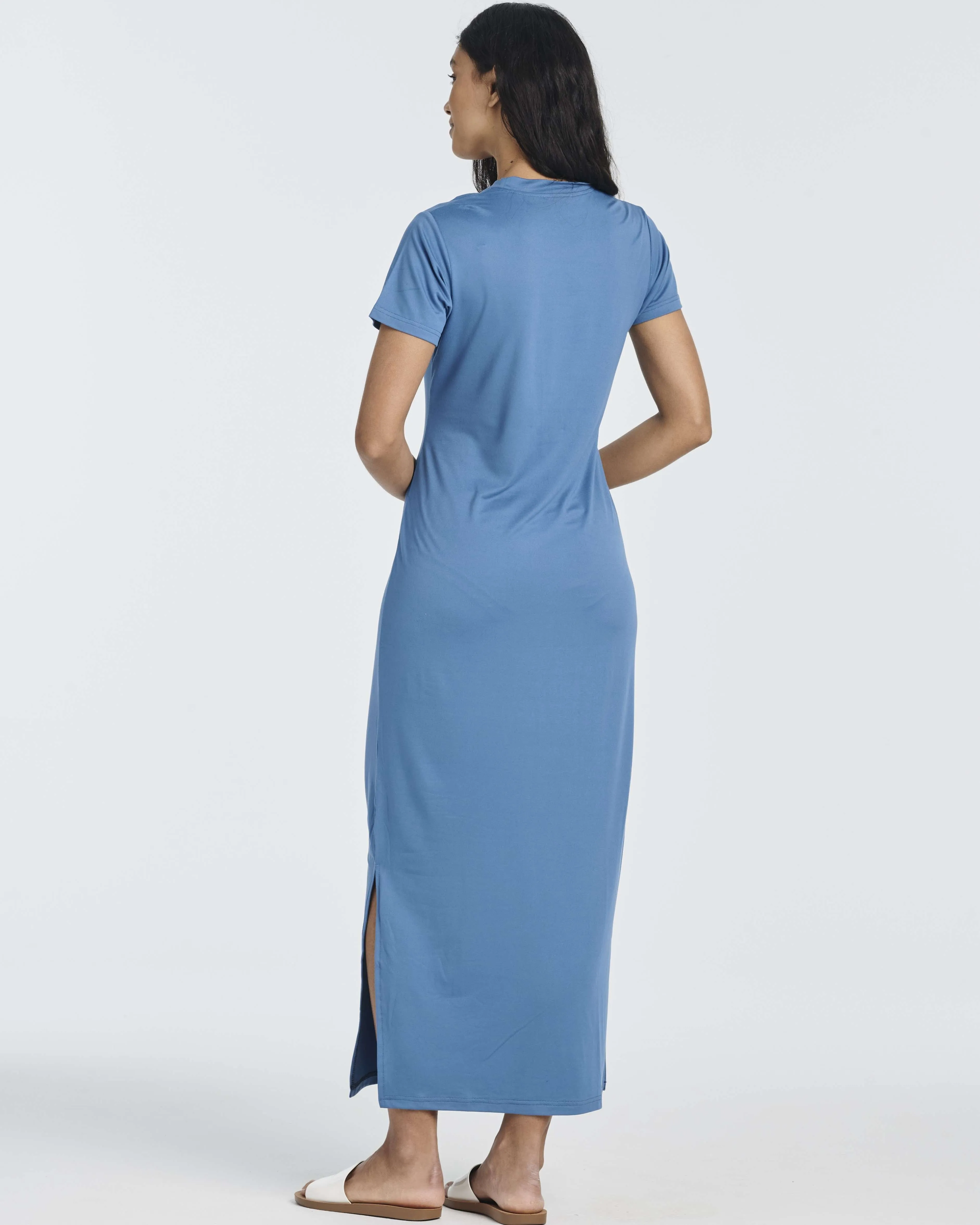 3 Pack: Women’s Casual Short Sleeve Maxi T-Shirt Dress (Available In Plus Size)