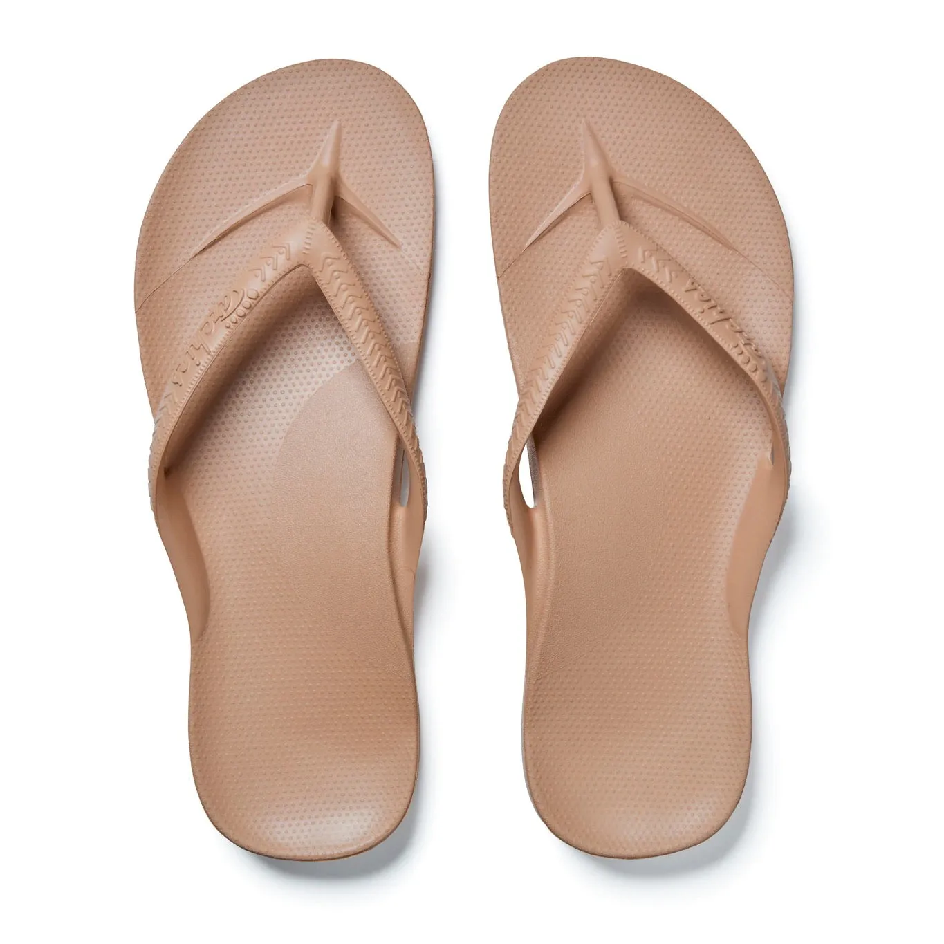 Archies High Arch Thongs - Tan