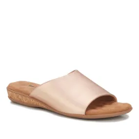 Cam Sandal: Rose Gold Soft Metallic Leather NEW I Walking Cradle