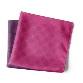 Chokore Pink & Purple 2-in-1 Silk Pocket Square - Indian at Heart Range