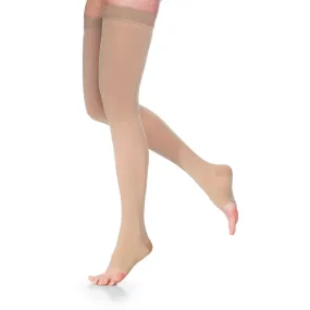 Dynaven Opaque Thigh High 20-30 mmHg, Open Toe