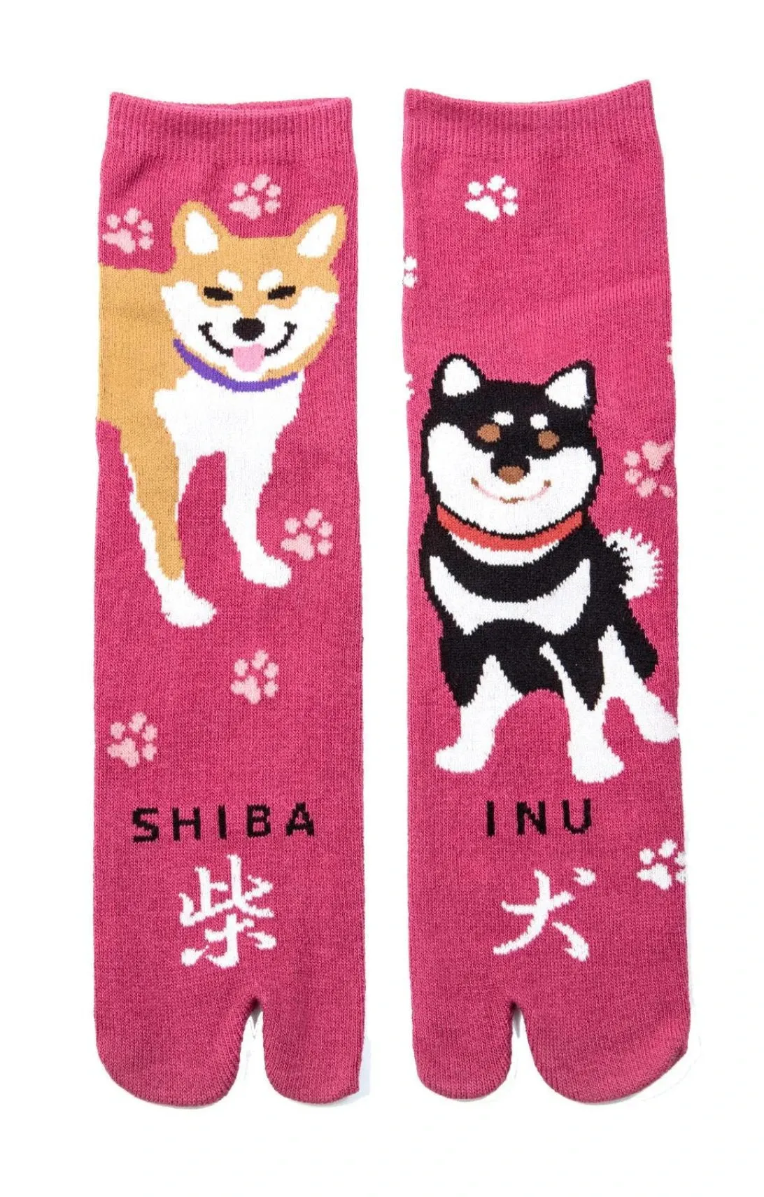 Shiba Inu Dog Tabi Toe Socks