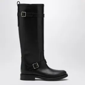 SMOOTH RIVER BOOTS IN BLACK LEATHER